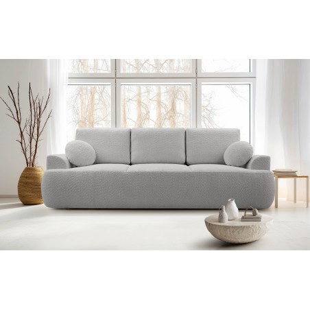 Sofa VELO z funkcja spania i pojemnikiem SZARY CORAL 75
