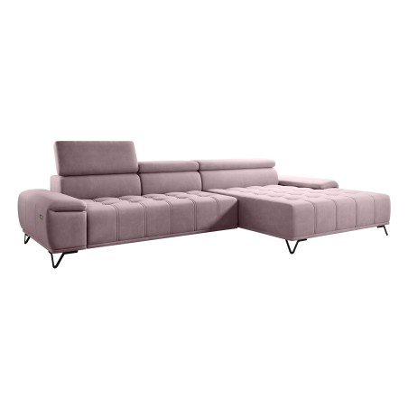 Narożnik PALLADIO MINI z elektryczną regulacją siedziska Prawostronny w tkaninie RIVIERA 62 WERSAL