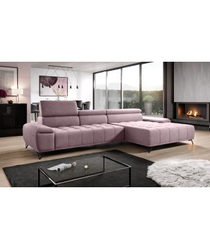 Narożnik PALLADIO MINI z elektryczną regulacją siedziska Prawostronny w tkaninie RIVIERA 62 WERSAL