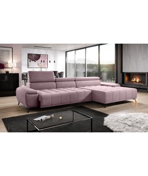 Narożnik PALLADIO MINI z elektryczną regulacją siedziska Prawostronny w tkaninie RIVIERA 62 WERSAL