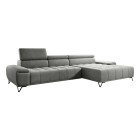 Narożnik PALLADIO MINI z elektryczną regulacją siedziska Prawostronny w tkaninie RIVIERA 91 WERSAL