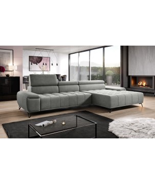 Narożnik PALLADIO MINI z elektryczną regulacją siedziska Prawostronny w tkaninie RIVIERA 91 WERSAL