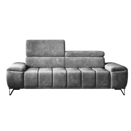 Sofa PALLADIO 3 osobowa z elektrycznym systemem rozkładania siedziska regulowane zagłówki MONOLITH 85 WERSAL