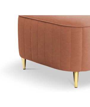 Pufa LAREN w kolorze pudrowy róż w tkaninie CASTEL 55