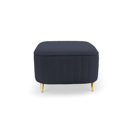 Pufa LAREN w kolorze granatowym w tkaninie CASTEL 79