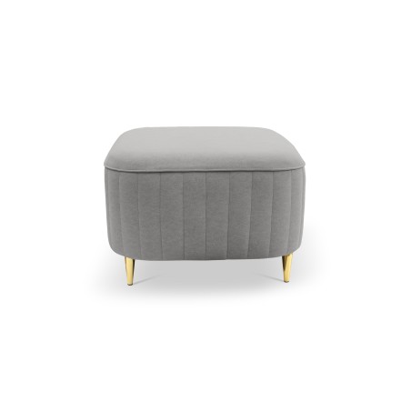 Pufa LAREN w kolorze popielatym w tkaninie CASTEL 80