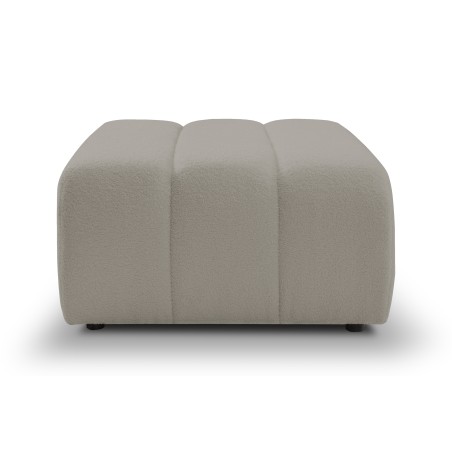 Pufa BALOO w kolorze jasnej szarości w tkaninie LAMBI 11