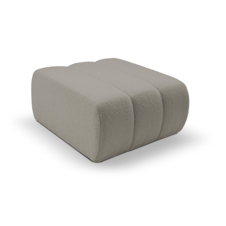 Pufa BALOO w kolorze jasnej szarości w tkaninie LAMBI 11