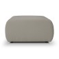 Pufa BALOO w kolorze jasnej szarości w tkaninie LAMBI 11