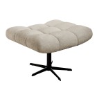 Pufa SENSI w kolorze BEZOWYM w tkaninie ANTHOLOGY WERSAL