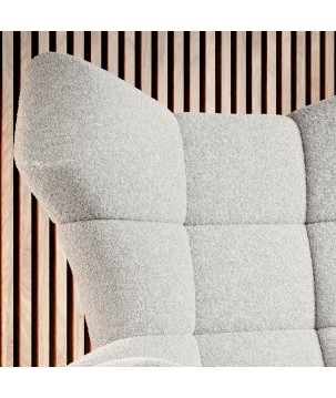 Fotel SENSI Relax obrotowy 360° z funkcją bujania w tkaninie Aphrodite 01