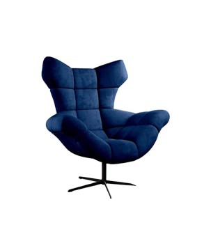 Fotel SENSI Relax obrotowy 360° z funkcją bujania w tkaninie Monolith 77