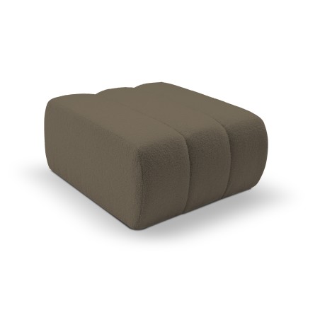 Pufa BALOO w kolorze jasnego brązu w tkaninie LAMBI 03