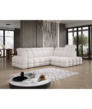 Narożnik TOLLO L Prawostronny Elektryczna regulacja Anthology 01 kolor Kremowy WERSAL