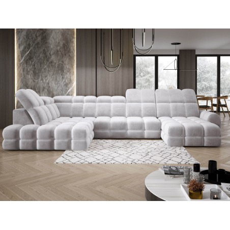 Narożnik TOLLO XL Lewostronny Elektryczna regulacja Tkanina SALVADOR 13 WERSAL