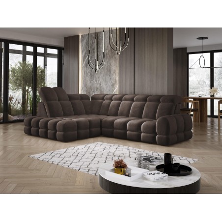 Narożnik TOLLO L Lewostronny Elektryczna regulacja Salvador 04 kolor Szary WERSAL