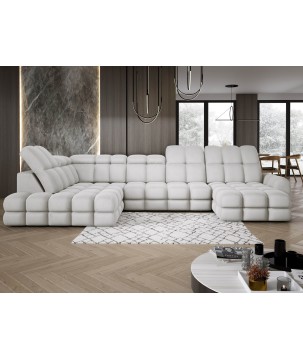 Narożnik TOLLO XL Lewostronny Elektryczna regulacja Tkanina SOLAR 03 WERSAL