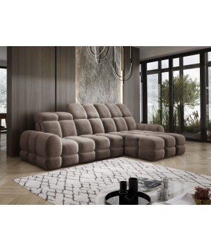 Narożnik TOLLO MINI S Prawostronny Elektryczna regulacja Salvador 03 kolor Brązowy WERSAL