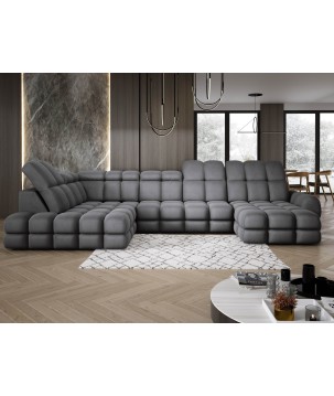 Narożnik TOLLO XL Lewostronny Elektryczna regulacja Tkanina SOLAR 96 WERSAL