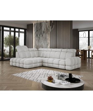 Narożnik TOLLO L Lewostronny Elektryczna regulacja Solar 03 kolor Popielaty WERSAL