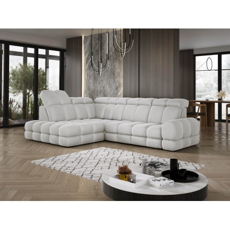 Narożnik TOLLO L Lewostronny Elektryczna regulacja Solar 03 kolor Popielaty WERSAL