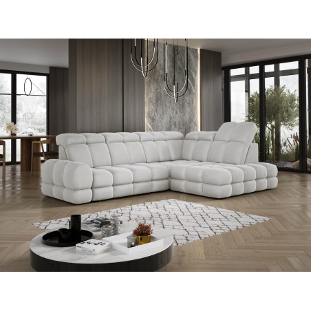 Narożnik TOLLO L Prawostronny Elektryczna regulacja Solar 03 kolor Popielaty WERSAL