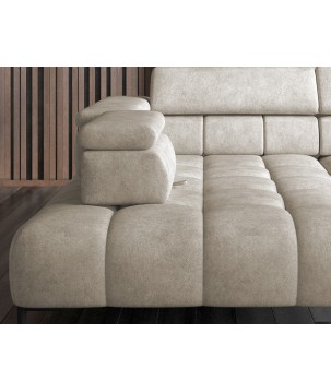 Narożnik PLAZA XL Prawostronny Elektryczna regulacja Tkanina MONOLITH 02 WERSAL