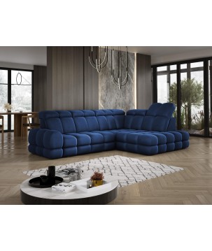 Narożnik TOLLO L Prawostronny Elektryczna regulacja Solar 79 kolor Niebieski WERSAL