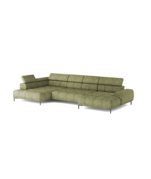 Narożnik PLAZA XL Prawostronny Elektryczna regulacja Tkanina MONOLITH 38 WERSAL