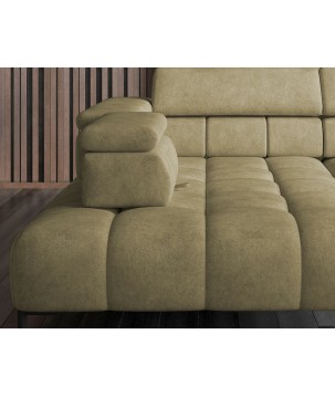 Narożnik PLAZA XL Prawostronny Elektryczna regulacja Tkanina MONOLITH 38 WERSAL