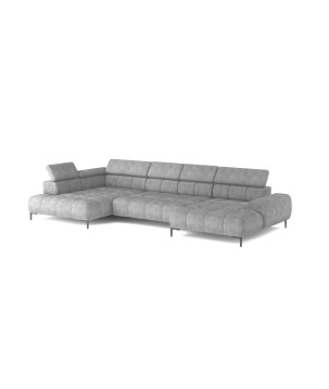 Narożnik PLAZA XL Prawostronny Elektryczna regulacja Tkanina MONOLITH 84 WERSAL