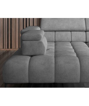 Narożnik PLAZA XL Prawostronny Elektryczna regulacja Tkanina MONOLITH 84 WERSAL