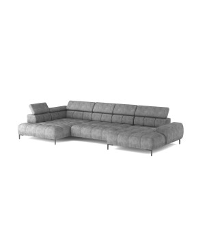 Narożnik PLAZA XL Prawostronny Elektryczna regulacja Tkanina MONOLITH 85 WERSAL