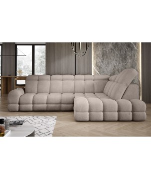 Narożnik TOLLO L Prawostronny Elektryczna regulacja Bubble 03 kolor Beżowy WERSAL