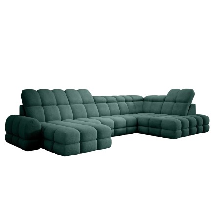 Narożnik TOLLO XL Prawostronny z elektryczną regulacją siedziska w tkaninie promocyjnej BUBBLE 12 WERSAL