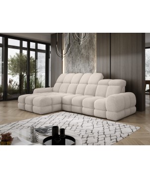 Narożnik TOLLO MINI S Lewostronny Elektryczna regulacja Bubble 03 kolor Beżowy WERSAL