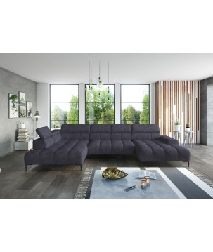 Narożnik PLAZA XL Prawostronny Elektryczna regulacja Tkanina MONOLITH 97 WERSAL