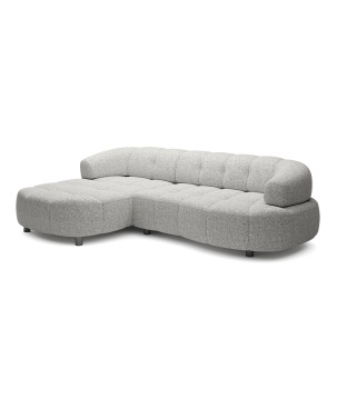 Narożnik VELPA S z elektryczną regulacją siedziska Lewostronny wolnostojący w tkaninie PUENTE 06 WERSAL