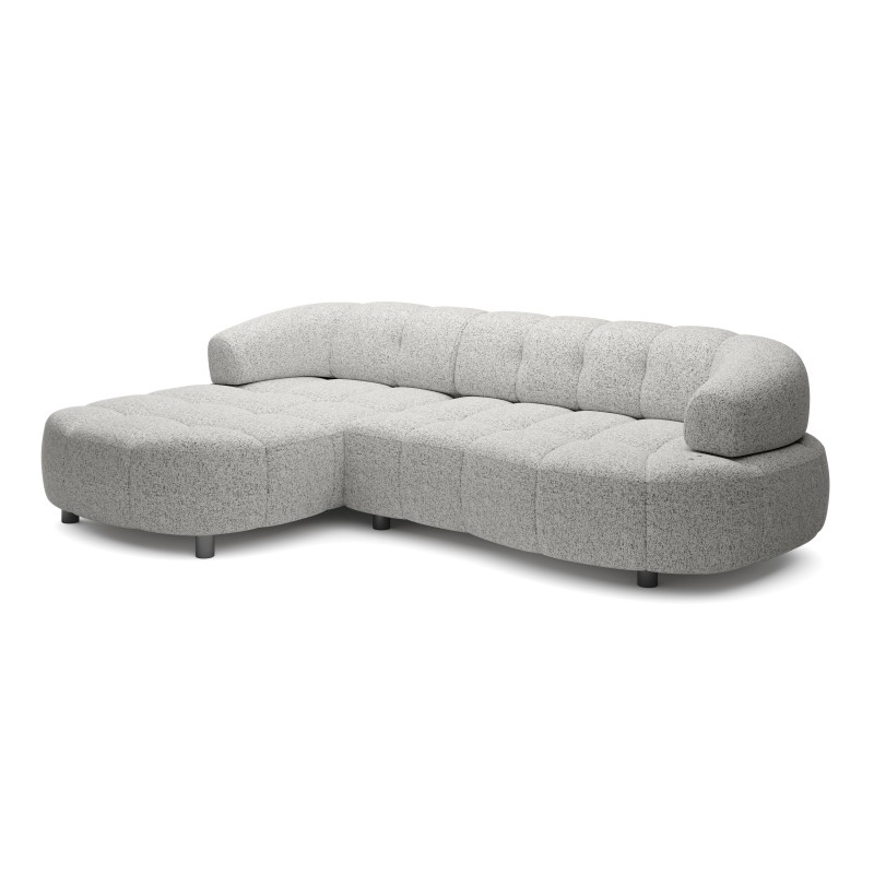 Narożnik VELPA S z elektryczną regulacją siedziska Lewostronny wolnostojący w tkaninie PUENTE 06 WERSAL