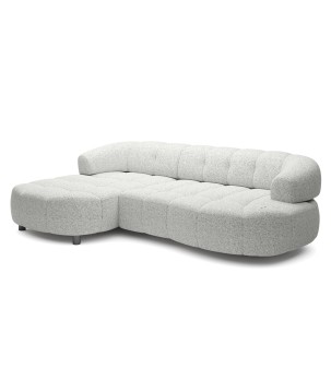 Narożnik VELPA S z elektryczną regulacją siedziska Lewostronny wolnostojący w tkaninie PUENTE 06 WERSAL