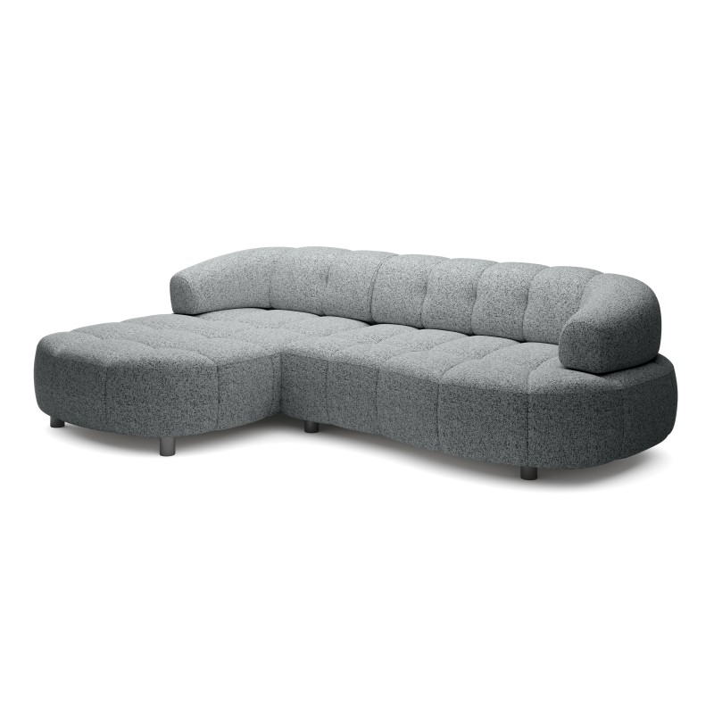 Narożnik VELPA S z elektryczną regulacją siedziska Lewostronny wolnostojący w tkaninie PUENTE 11 WERSAL