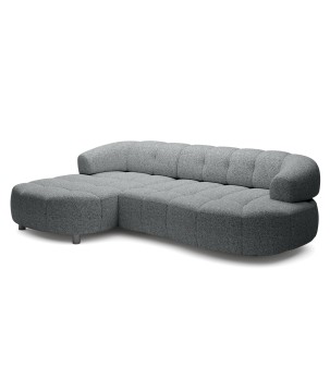 Narożnik VELPA S z elektryczną regulacją siedziska Lewostronny wolnostojący w tkaninie PUENTE 11 WERSAL