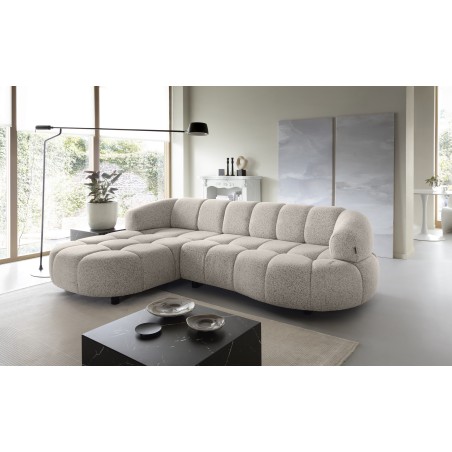 Narożnik VELPA S z elektryczną regulacją siedziska Lewostronny wolnostojący w tkaninie PUENTE 16 WERSAL