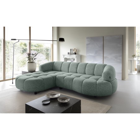 Narożnik VELPA S z elektryczną regulacją siedziska Lewostronny wolnostojący w tkaninie PUENTE 33 WERSAL