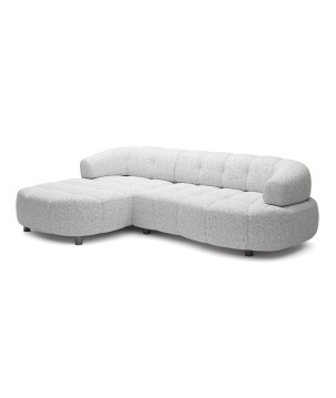 Narożnik VELPA S z elektryczną regulacją siedziska Lewostronny wolnostojący w tkaninie PUENTE 80 WERSAL