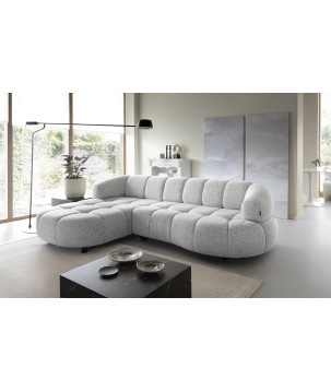 Narożnik VELPA S z elektryczną regulacją siedziska Lewostronny wolnostojący w tkaninie PUENTE 80 WERSAL