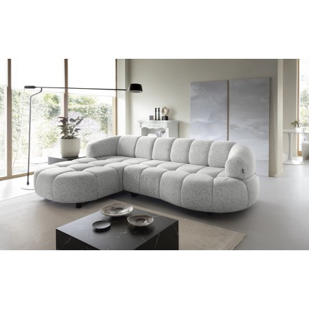 Narożnik VELPA S z elektryczną regulacją siedziska Lewostronny wolnostojący w tkaninie PUENTE 80 WERSAL