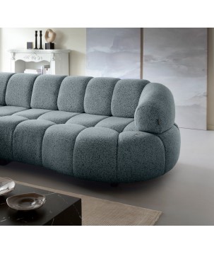 Narożnik VELPA S z elektryczną regulacją siedziska Lewostronny wolnostojący w tkaninie PUENTE 94 WERSAL