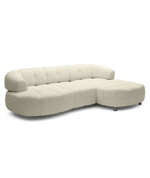 Narożnik VELPA S z elektryczną regulacją siedziska Prawostronny wolnostojący w tkaninie PUENTE 03 WERSAL