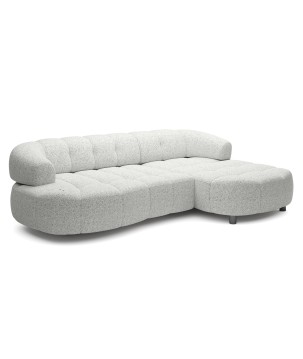 Narożnik VELPA S z elektryczną regulacją siedziska Prawostronny wolnostojący w tkaninie PUENTE 06 WERSAL